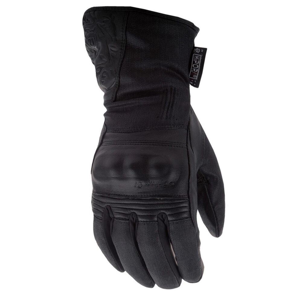 Highway 21 Women's Black Rose Motorcycle Riding Gloves Medium